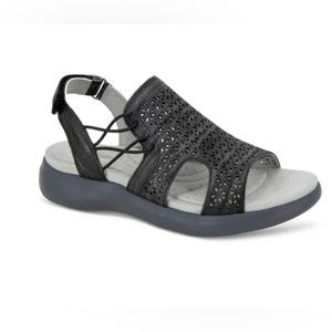 JBU by Jambu Womens FRANCIS Black Slip on Comfy Slingback Sandals NWT, Size 10M